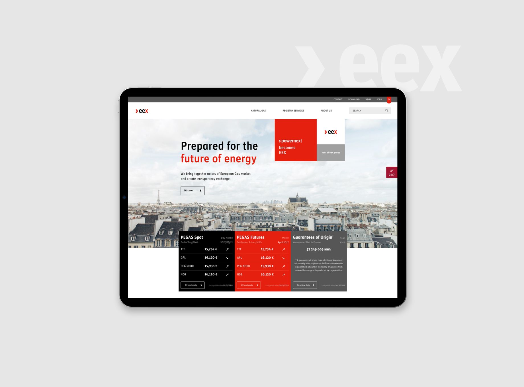 Powernext par Agence Web Kernix