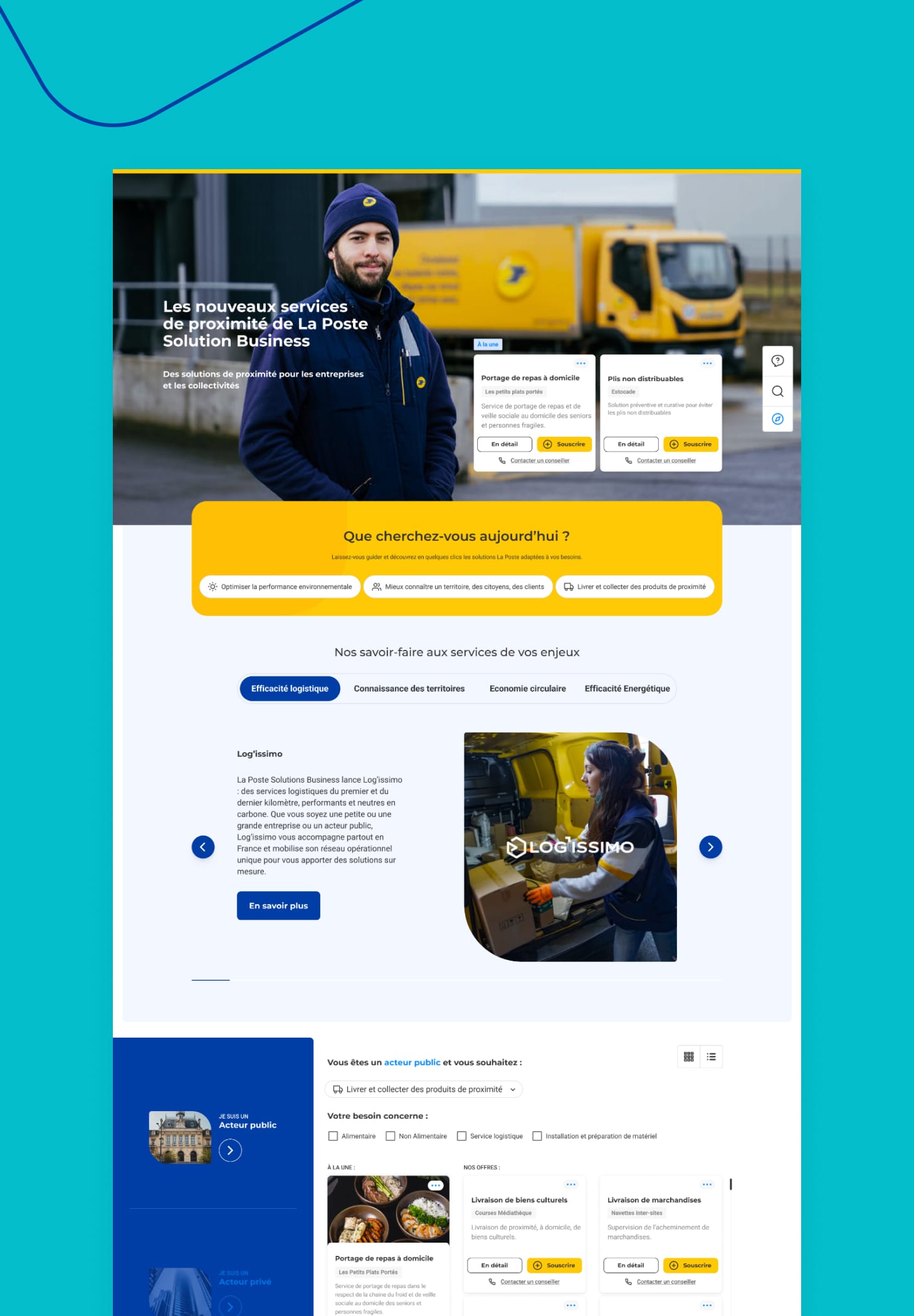 Portail La Poste par Agence Web Kernix