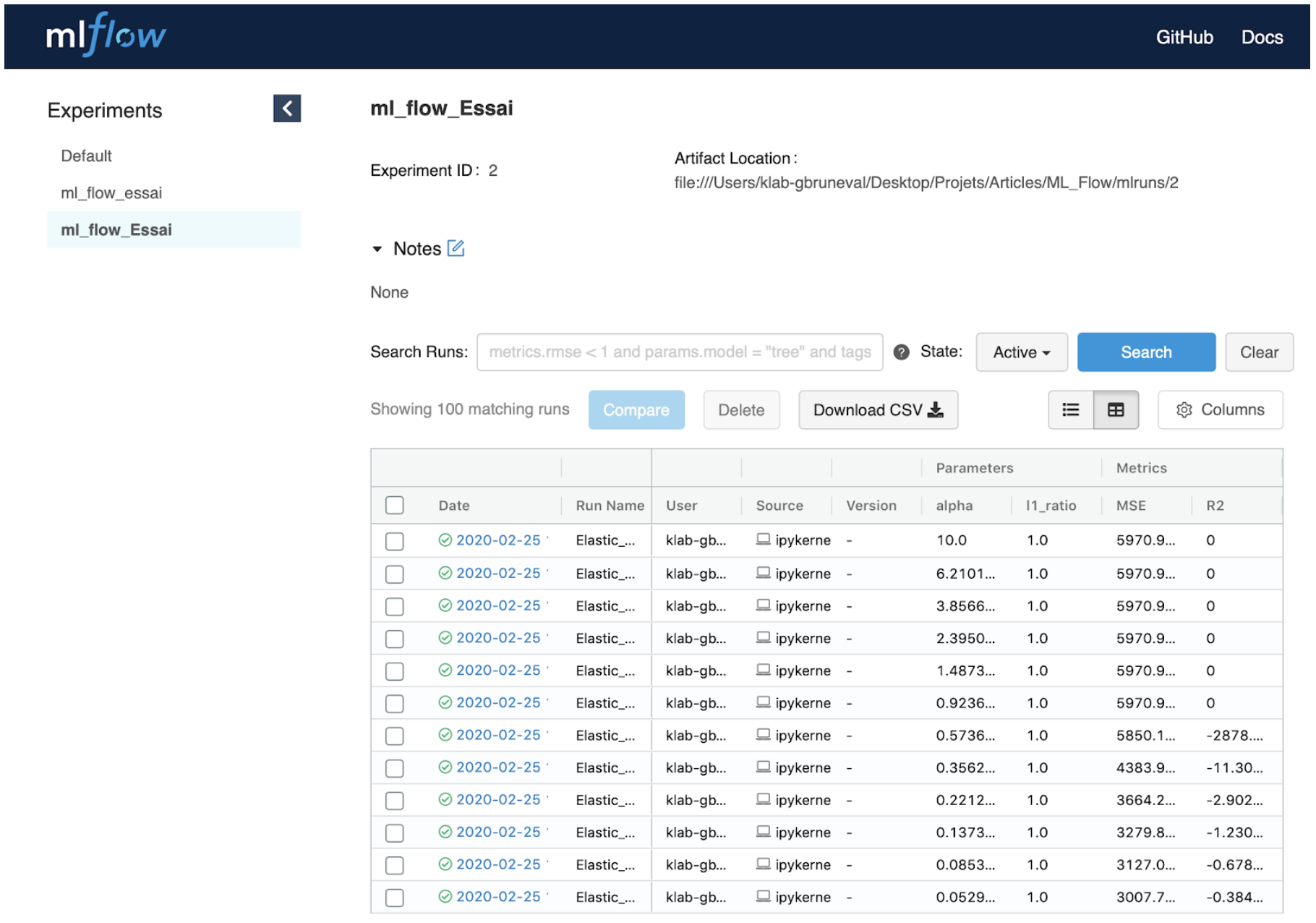 Interface_MLFLow