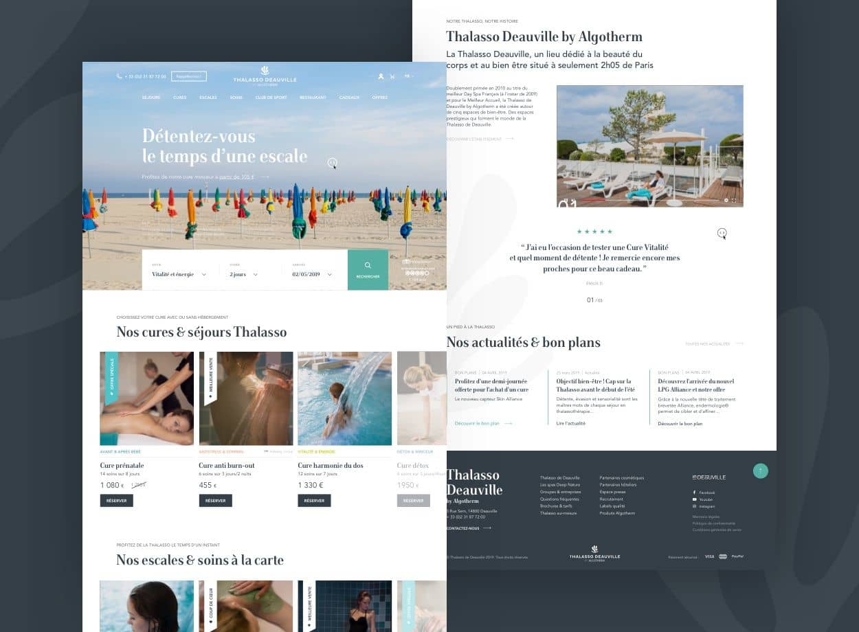 Thalasso Deauville par Agence Web Kernix