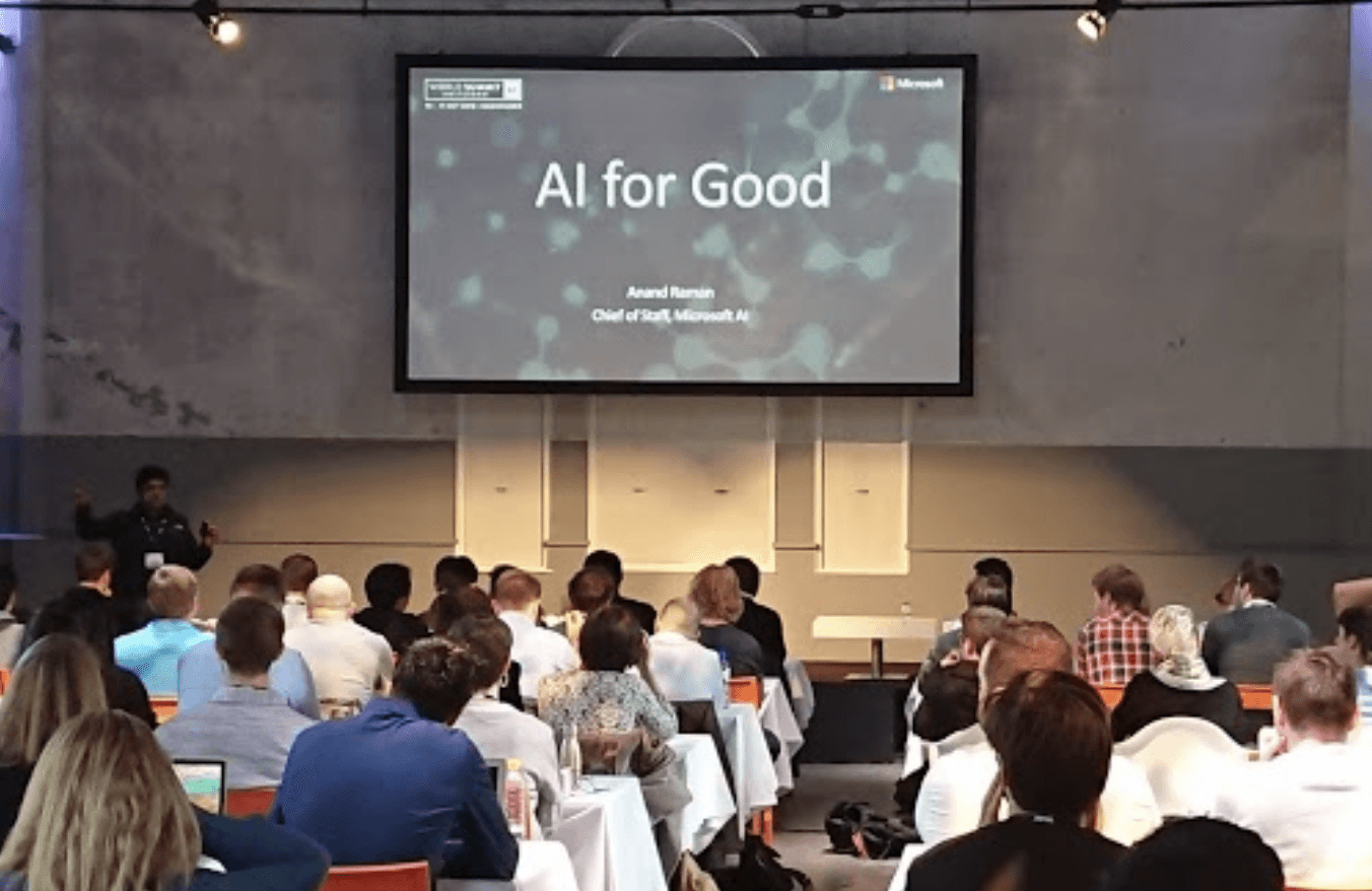 Anand Raman from @Microsoft in a workshop about AI for Good