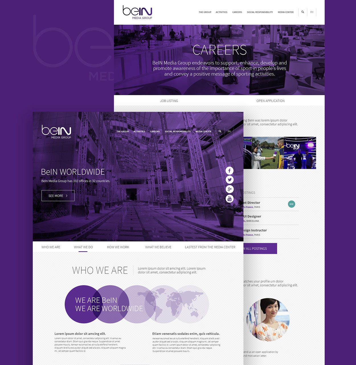 beIN MEDIA GROUP par Agence Web Kernix