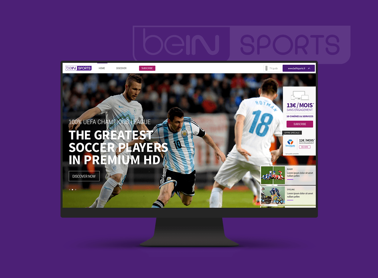 beIN SPORTS par Agence Web Kernix