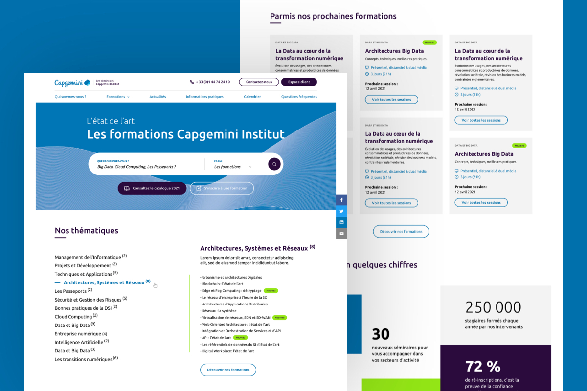 Capgemini Institut par Agence Web Kernix