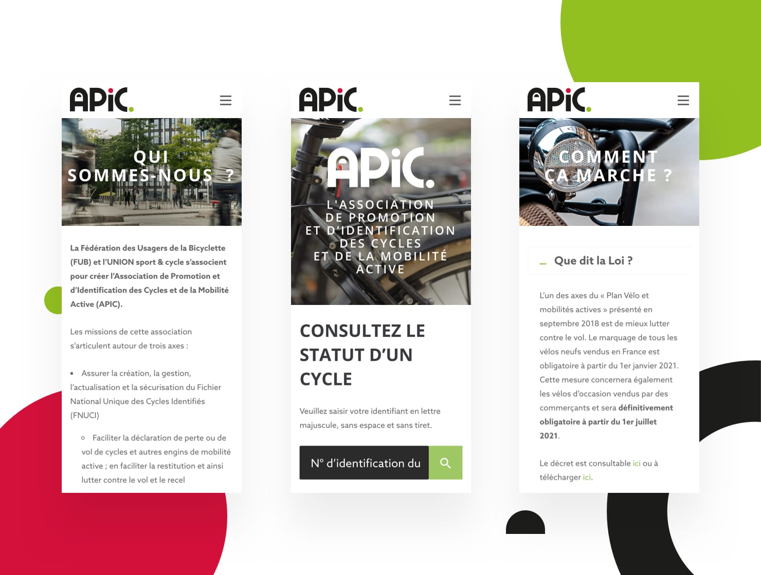 APIC  Mai à vélo par Agence Web Kernix