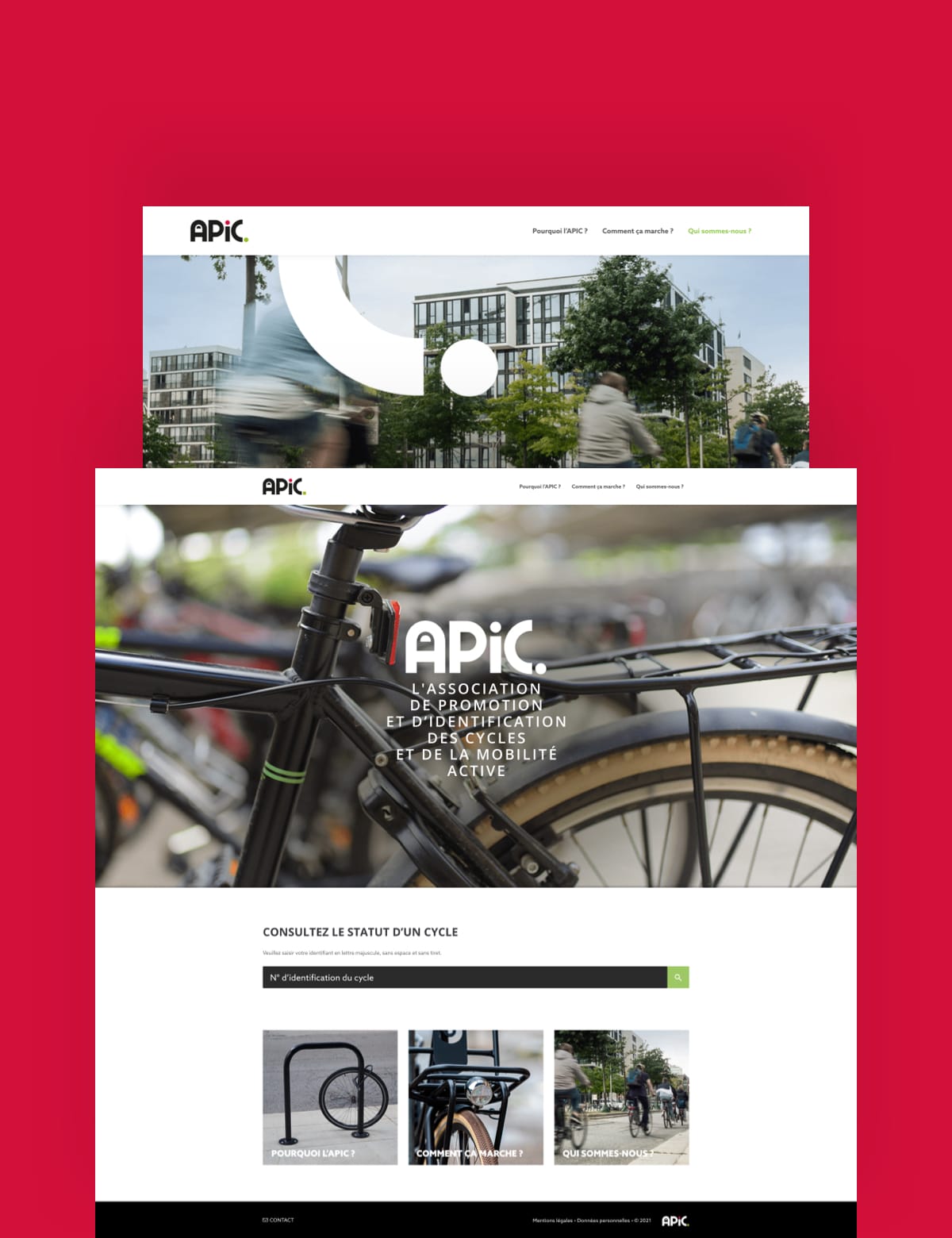 APIC  Mai à vélo par Agence Web Kernix