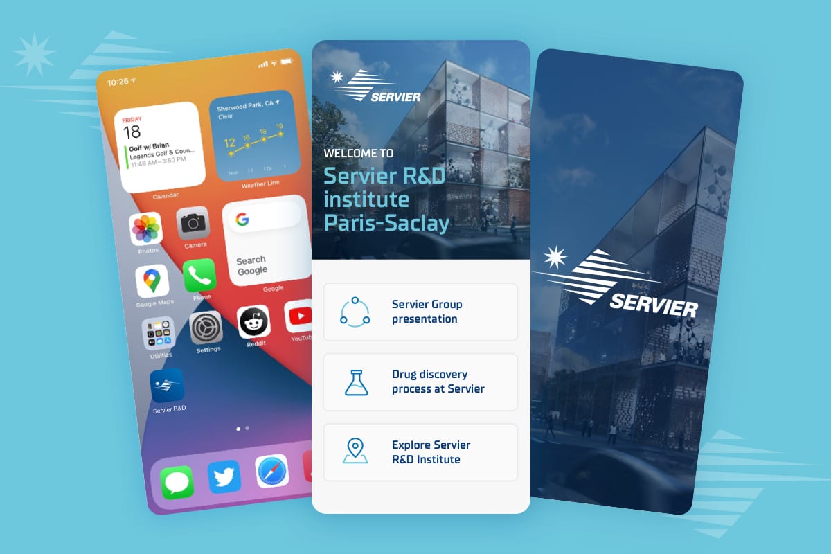 App mobile  “Servier R&D” par Agence Web Kernix
