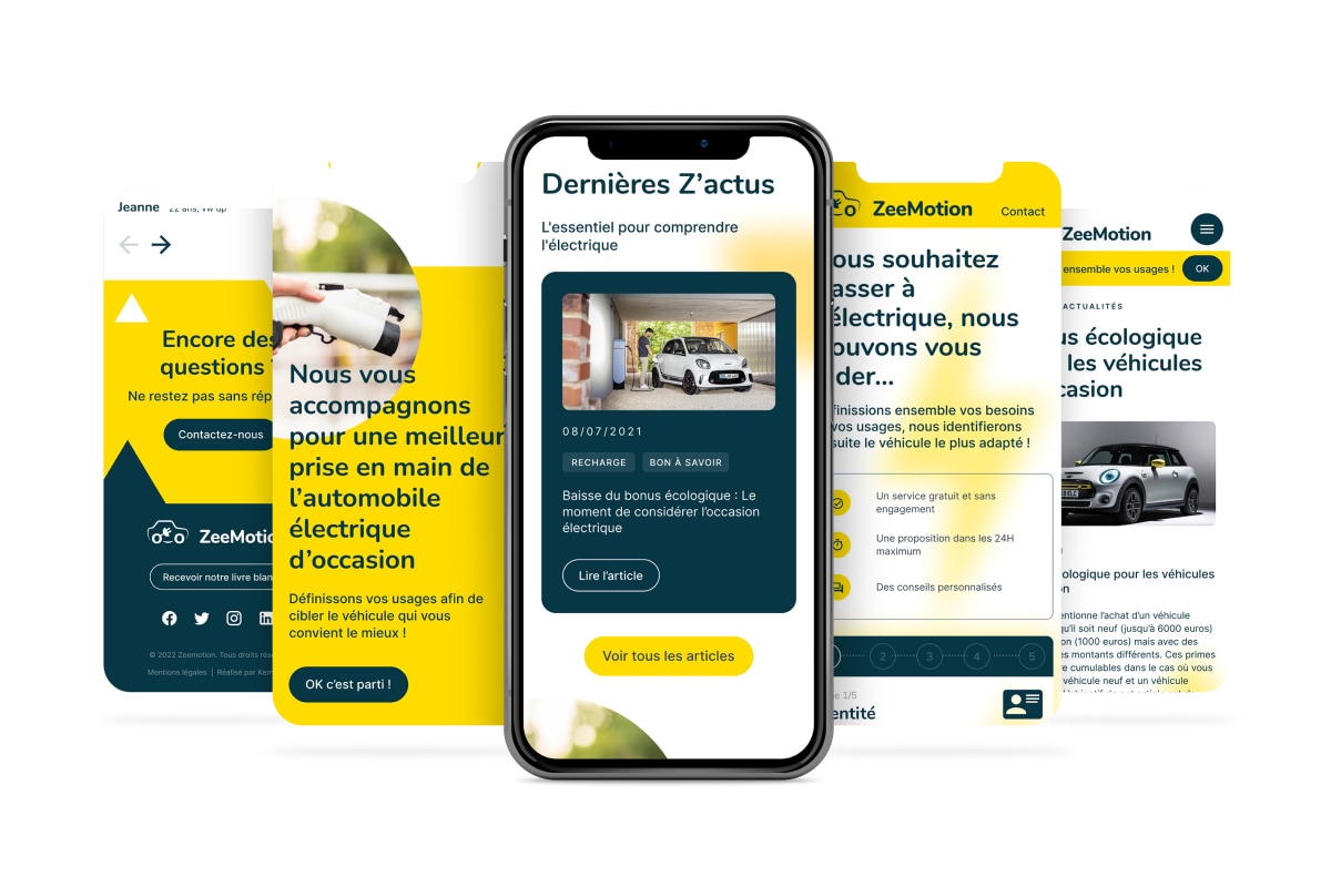 ZeeMotion par Agence Web Kernix - Vues mobile site ZeeMotion