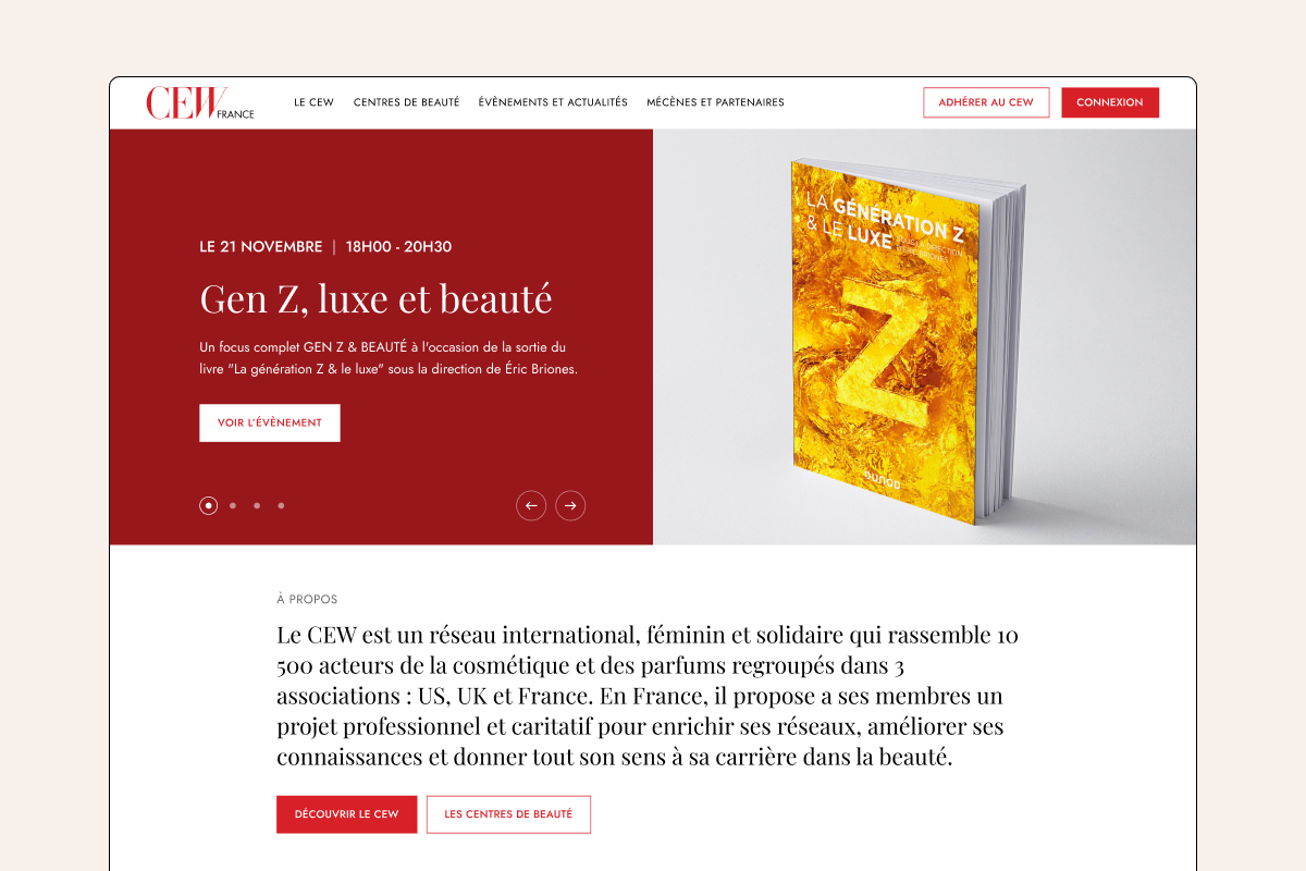 Cosmetic Executive Women par Agence Web Kernix