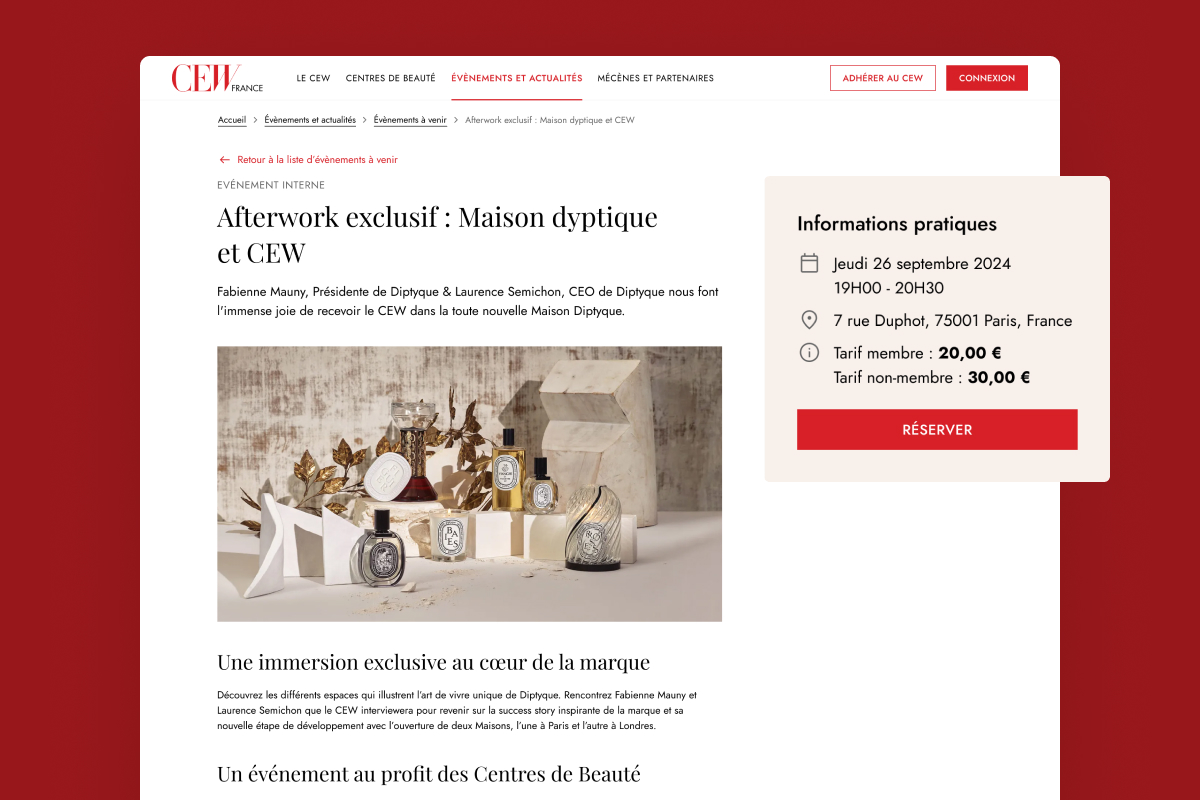 Cosmetic Executive Women par Agence Web Kernix