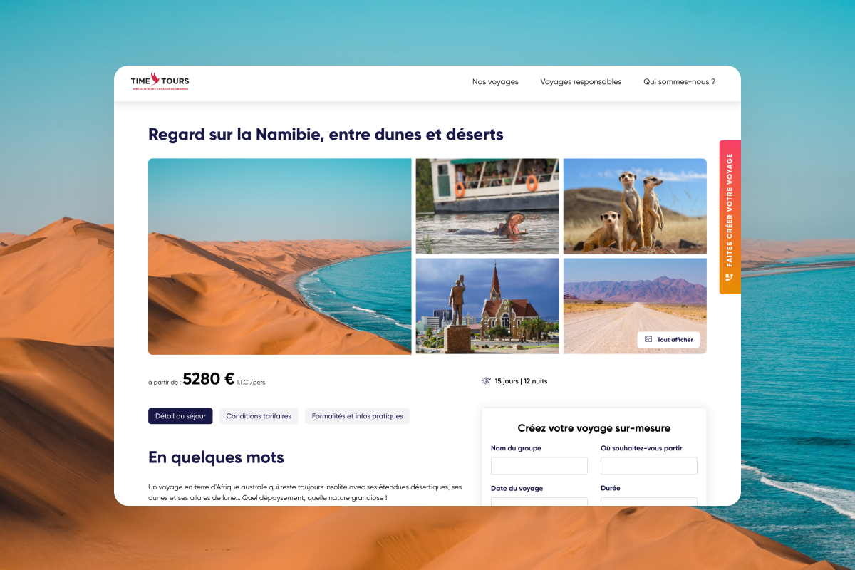 Time Tours par Agence Web Kernix