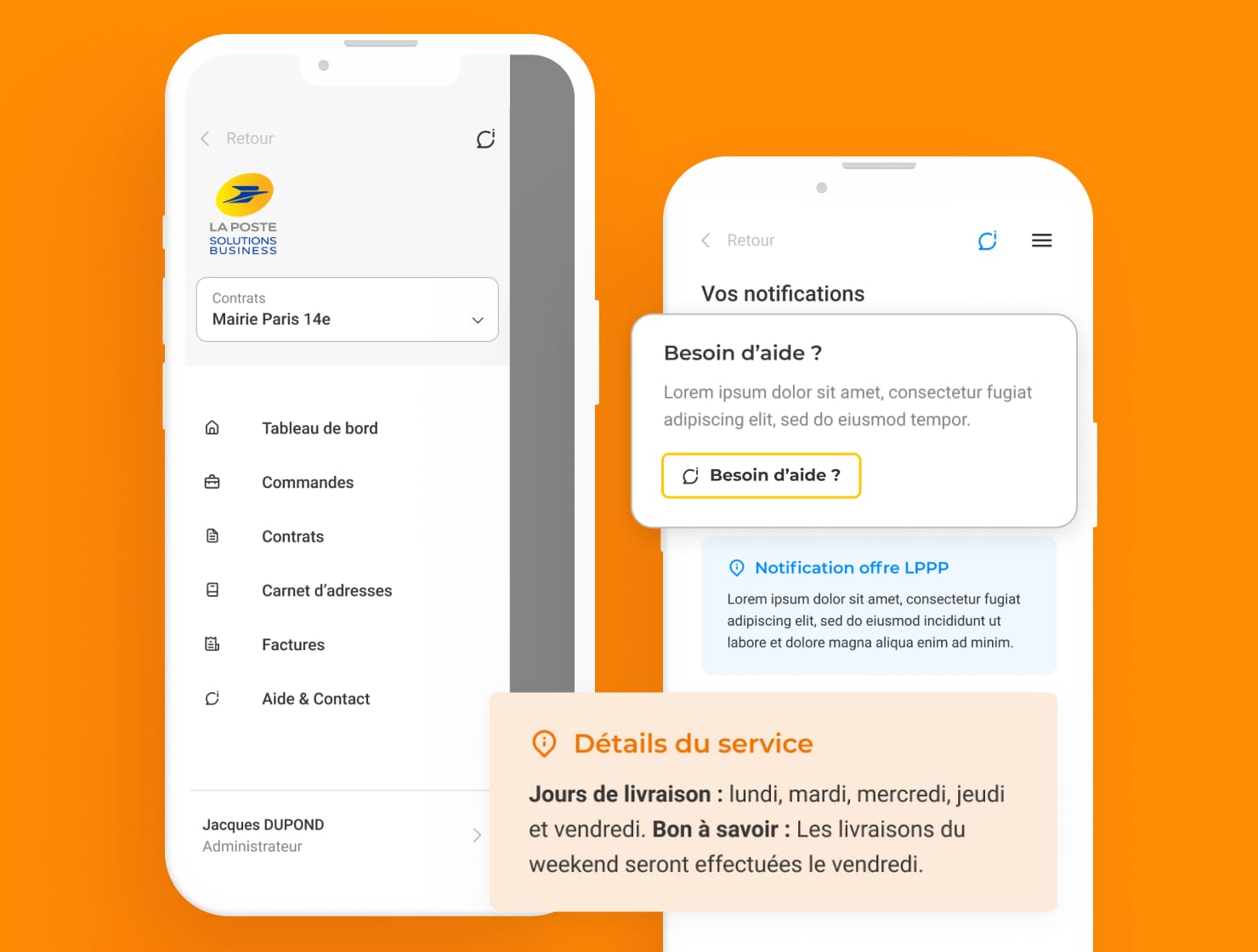 Portail La Poste par Agence Web Kernix